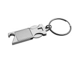 Keychain with shopping coin and bottle opener